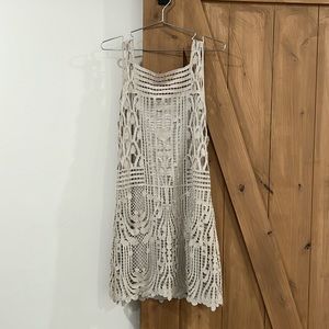 Vintage Hoss Intropia fully lined crochet lace great gatsby dress